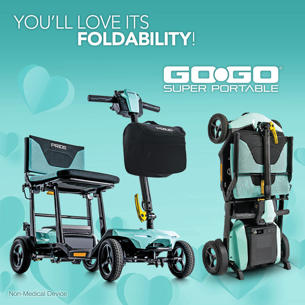 Pride Mobility GoGo Super Portable Folding Power Scooter