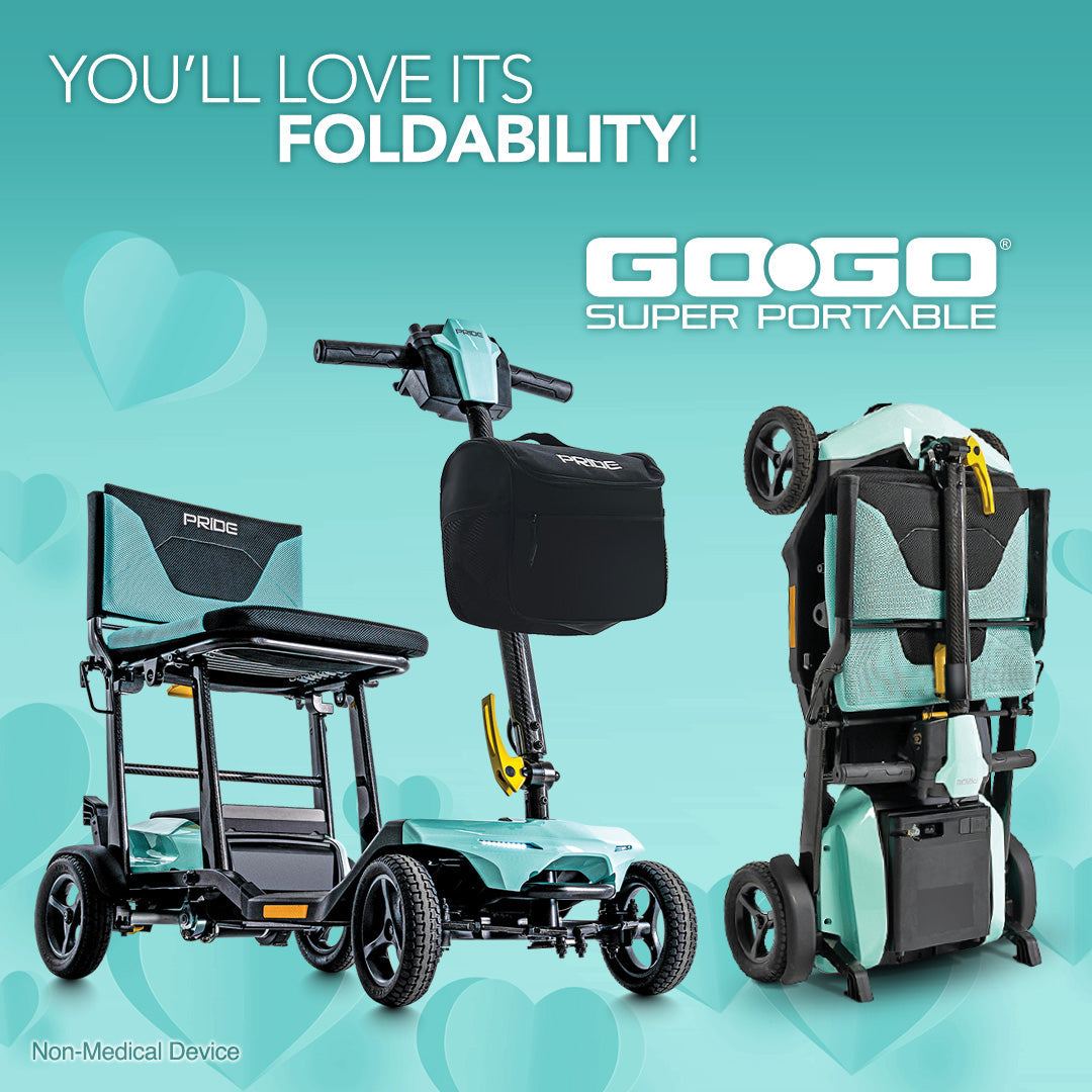 Pride Mobility GoGo Super Portable Folding Power Scooter