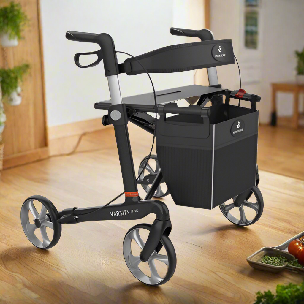 Rehasense Varsity Carbon Fiber Heavy Duty Premium Rollator - NextGen HME