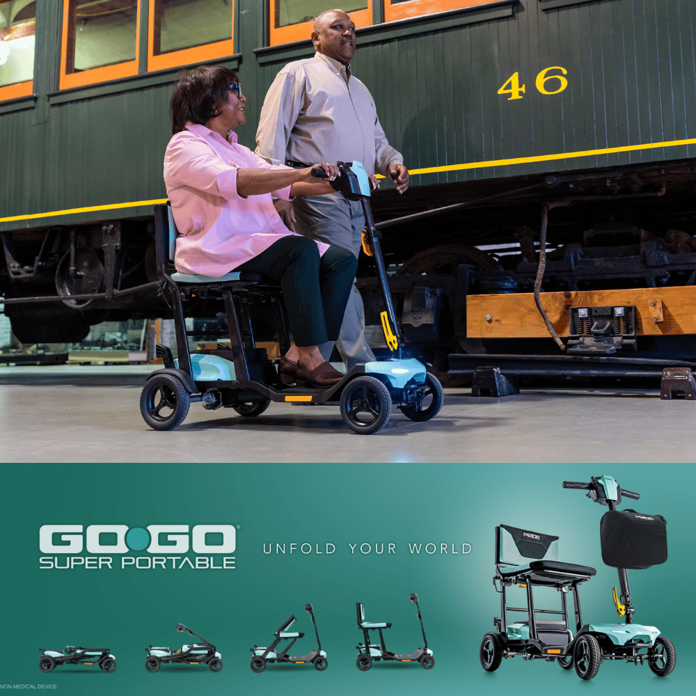 Pride Mobility GoGo Super Portable Folding Power Scooter