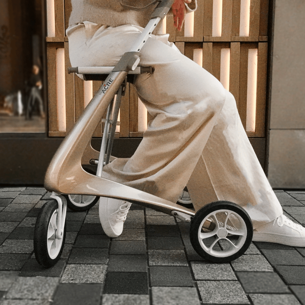 ByAcre Carbon Ultralight Carbon Fiber Rollator with seat and spacious bag - NextGen HME